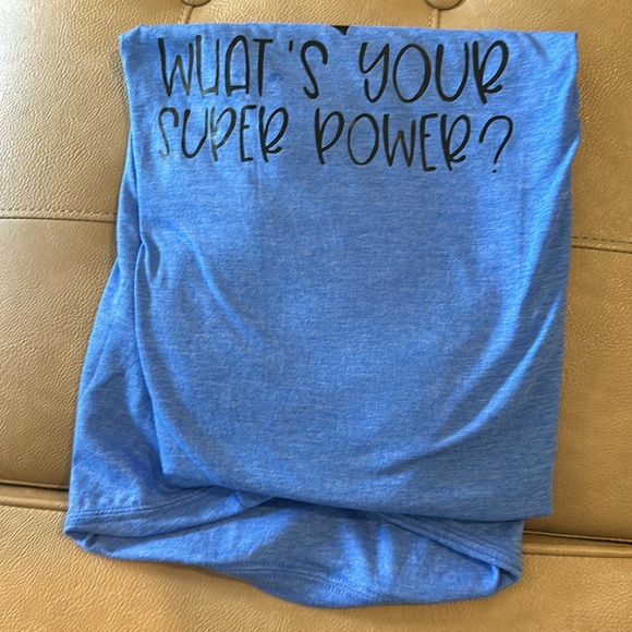 Brand new handmade vinyl T-shirt, size 2XI rescue animals what's your superpower - Picture 7 of 7